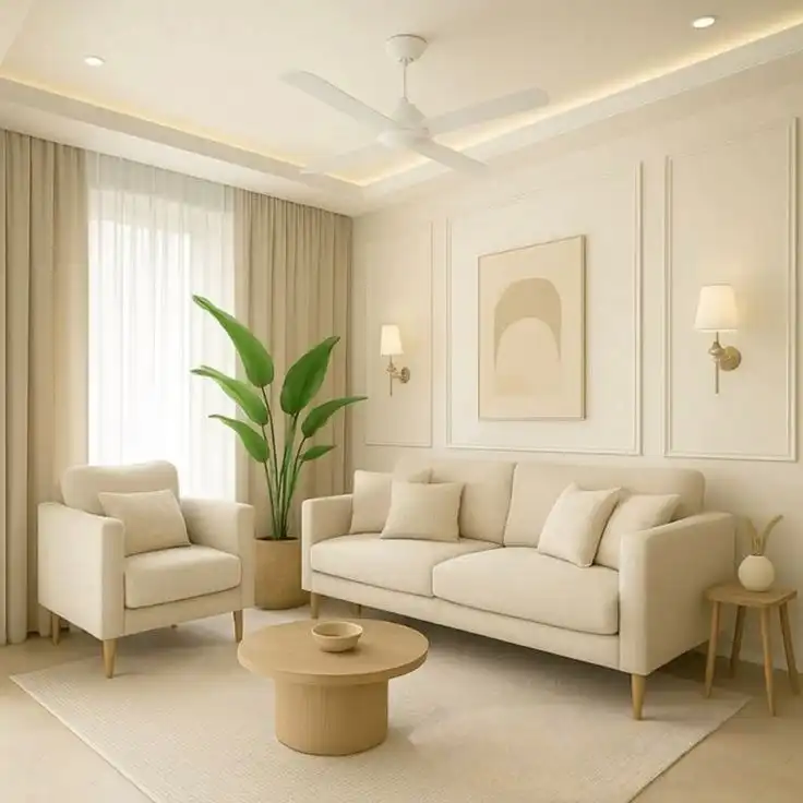bright small living room